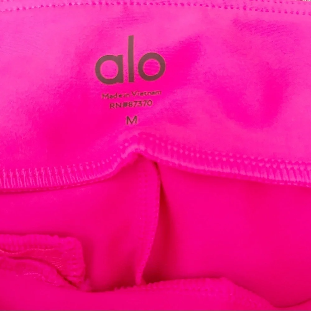 ALO Airlift Hot Pink Cropped High Rise Leggings